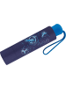 Scout Kinder-Taschenschirm Regenschirm mit reflektierenden Streifen Nebula blau