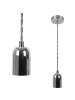 ZMH Pendelleuchte 1-flammige E27 in silber vintage H 130cm