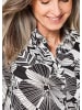 GOLDNER Bluse Bluse in schwarz / cremeweiß / gemustert