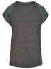 Urban Classics T-Shirt in charcoal/bottlegreen