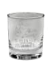 Mr. & Mrs. Panda Whiskey Glas Hasen Muschel mit Spruch in Transparent