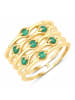 Rafaela Donata Ring aus Sterling Silber aus Smaragd in gelbgold