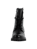 Geox Lederstiefeletten „Hoara Tumb.Lea“ Schwarz