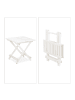 relaxdays Klapptisch in Weiß - (B)50 x (H)50 x (T)50 cm
