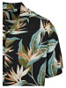 Urban Classics Urban Classics Herren Blossoms Resort Shirt in black/blossom