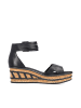 rieker Sandalette in schwarz