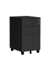 relaxdays Rollcontainer in Grau - (B)39 x (H)60 x (T)52 cm