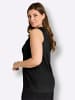 sheego Shirttop in schwarz