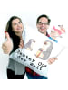 Mr. & Mrs. Panda Sitzkissen Pinguin Bester Opa der Welt mit Spruch in Weiß