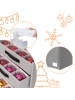 relaxdays Weihnachtskugel-Aufbewahrungsbox in Grau - (B)73 x (H)40 x (T)36,5 cm