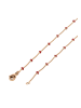 NAEMI Women Necklace in ROSE GOLD RED