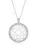 Elli Halskette 925 Sterling Silber Chakra, Ornament in Silber