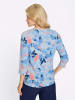 Sieh an! 3/4-Arm-Shirt in himmelblau-flamingo-bedruckt