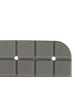 Berilo Badematte rutschfest BRICK in Grau, 50 x 50 cm