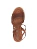 Caprice Sandalette in COGNAC NAPPA