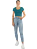 Janice 2 x Damen crop T-Shirt Nantes in Petrol