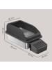 Feandrea Katzentoilette Boxal in Schwarz - (B)62 x (H)30 x (T)42 cm