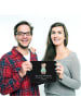 Mr. & Mrs. Panda Mouse Pad ZeichenO Optimismus mit Spruch in Schwarz