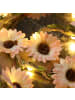 MARELIDA LED Lichterkette Blumen Blumengirlande für Innen/Außen L: 1,45m in rosa
