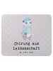 Mr. & Mrs. Panda Mouse Pad Chirurg Leidenschaft mit Spruch in Grau Pastell