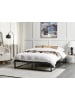 Beliani 3-tlg Doppelbett VIRY in Schwarz