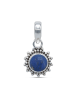 mantraroma 925er Silber - Kettenanhänger (L) 11 x (B) 21 mm mit Lapis Lazuli