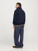 Jack & Jones Sweatshirt mit halbem Reißverschluss in Sky Captain