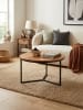 KADIMA DESIGN Couchtisch | Akazie/Metall, 60x60x38cm, Premium
