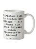 Mr. & Mrs. Panda Kaffeebecher Spruch Floristin Heldin mit Spruch in Weiß