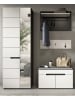 Inn.Furn Garderoben-Set 4-teilig in weiß, grau 160 cm, Kombination mit Soft-Close