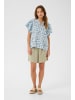 CULTURE Bluse kurzarm CUpuglia Relaxed fit in Blue Flower
