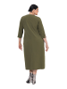 Ulla Popken Midikleid in dunkel khaki