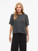 Vila Strickpullover in Dark Grey Melange