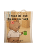 Mr. & Mrs. Panda Tragetasche Beamtin Leidenschaft Design mit Spruch in Weiß