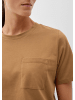 s.Oliver T-Shirt kurzarm in Braun