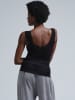 Seamless Basic T-Shirt Lacey in Black