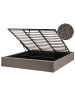 Beliani Doppelbett DINAN in Beige/Schwarz - (W) 187 x (H) 31 x (L) 214 cm