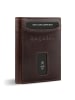 Bugatti Secure Slim Geldbörse RFID Schutz Leder 8 cm braun