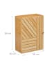relaxdays Hängeschrank in Natur - (B)40 x (H)55 x (T)20 cm