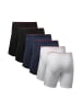 DANISH ENDURANCE Boxershorts Bamboo Extra Long Trunks in black_red_navy_white