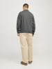 Jack & Jones Sweatshirt mit Reißverschluss in Dark Grey Melange