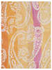 Faera Eleganter Schal Fransen Paisley Muster weiches Material in Orange