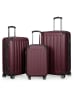 Hauptstadtkoffer Spree - Kofferset 3tlg Hartschalenkoffer Reisekoffer Erweiterung in Dunkelrot