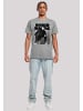 F4NT4STIC T-Shirt David Bowie Jacket Photograph in grau meliert