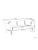 Beliani Chaiselongue NANTILLY in Braun/Schwarz - (W) 175 x (H) 76 x (L) 69 cm