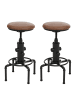 MCW 2er-Set Barhocker N23, Braun