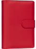 Kalender 2027 Wochenplaner mit 6 Ringen in Rot - 12,5 x 19 cm