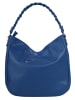 Samantha Look Handtasche echt Leder in blau