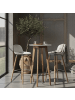 KADIMA DESIGN Stehtisch 60x110x60 cm Rund, Bartisch für 4 Personen, Moderner