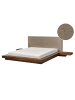 Beliani 11-tlg Wasserbett ZEN in Braun/Beige